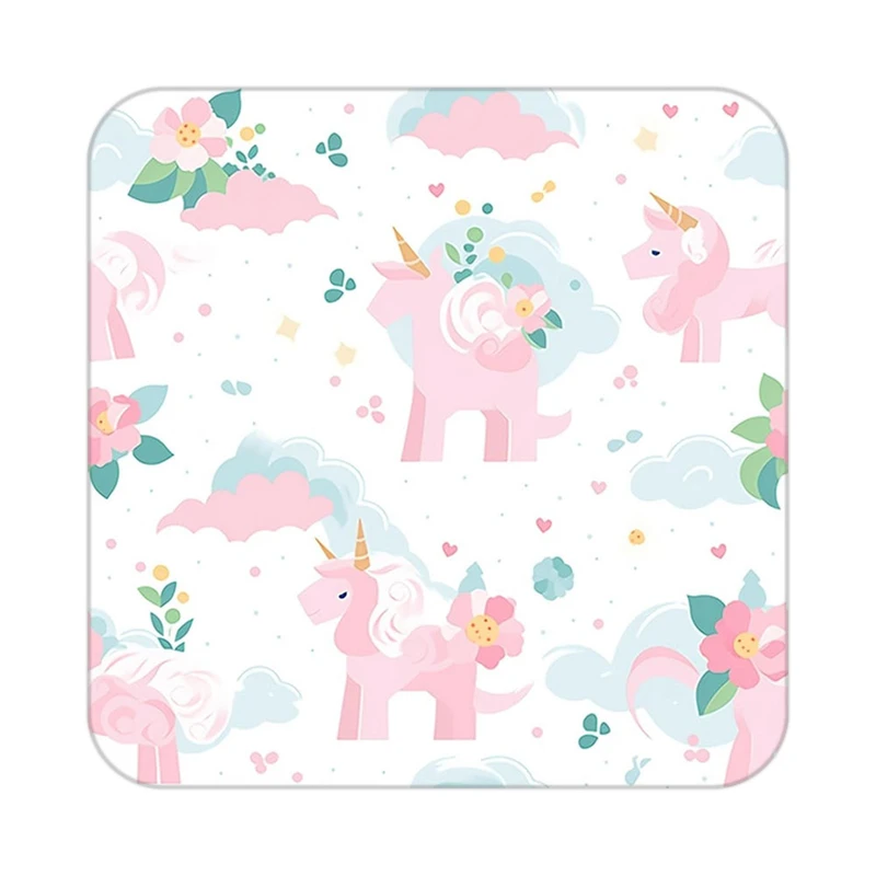 زیر لیوانی کاکتی طرح اسب تک شاخ و یونیکورن مدل mp31887