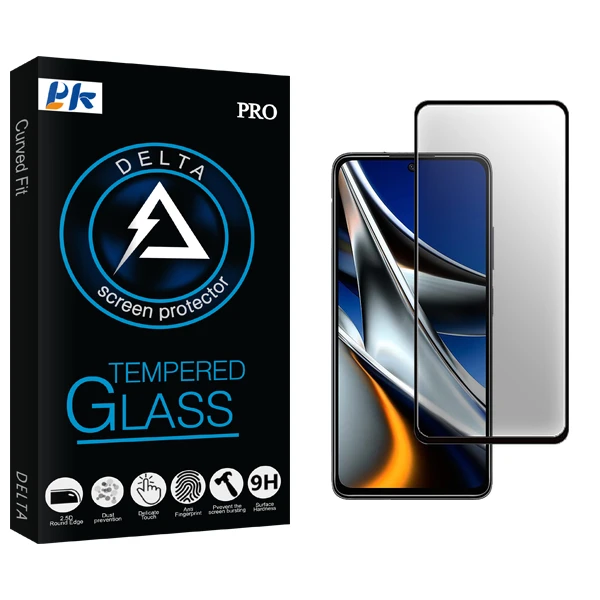 محافظ صفحه نمایش سرامیکی مات پی کی مدل Delta Glass مناسب برای گوشی موبایل شیائومی Poco X4 Pro 5G 2201116PG
