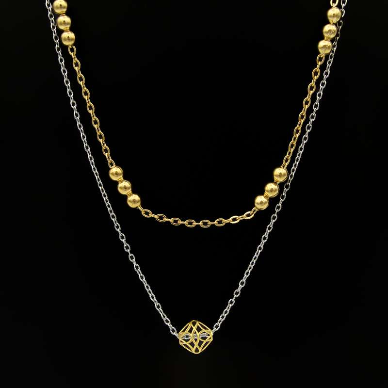 گردنبند طلا 18 عیار زنانه مانچو مدل sfg663