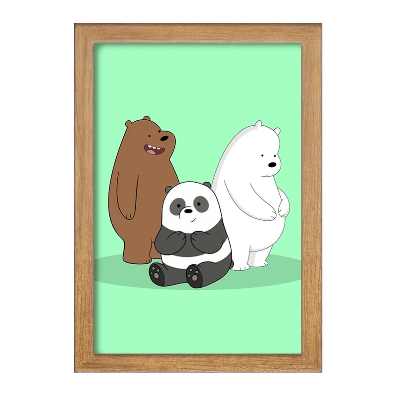 تابلو خندالو مدل انیمیشن سه خرس کله پوک کد 27641