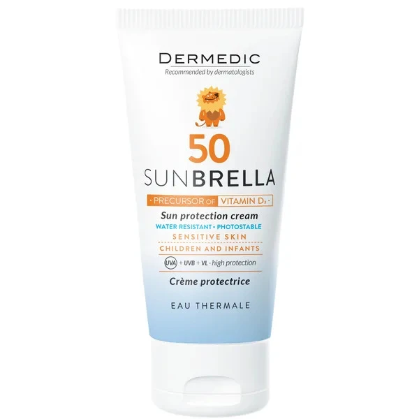 کرم ضد آفتاب کودک درمدیک مدل SN حجم 50 میلی لیتر