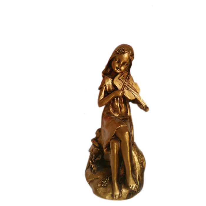مجسمه طرح فرشته موزیک زن مدل 4055