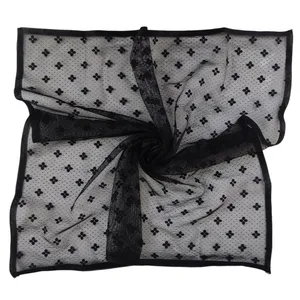 مینی اسکارف زنانه مدل بابونه ریز کد 503