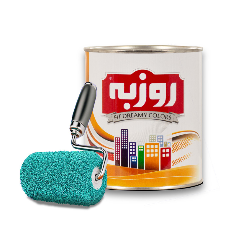 رنگ سفید روغنی روزبه کد SEMI GLOSS وزن 4 کیلوگرم