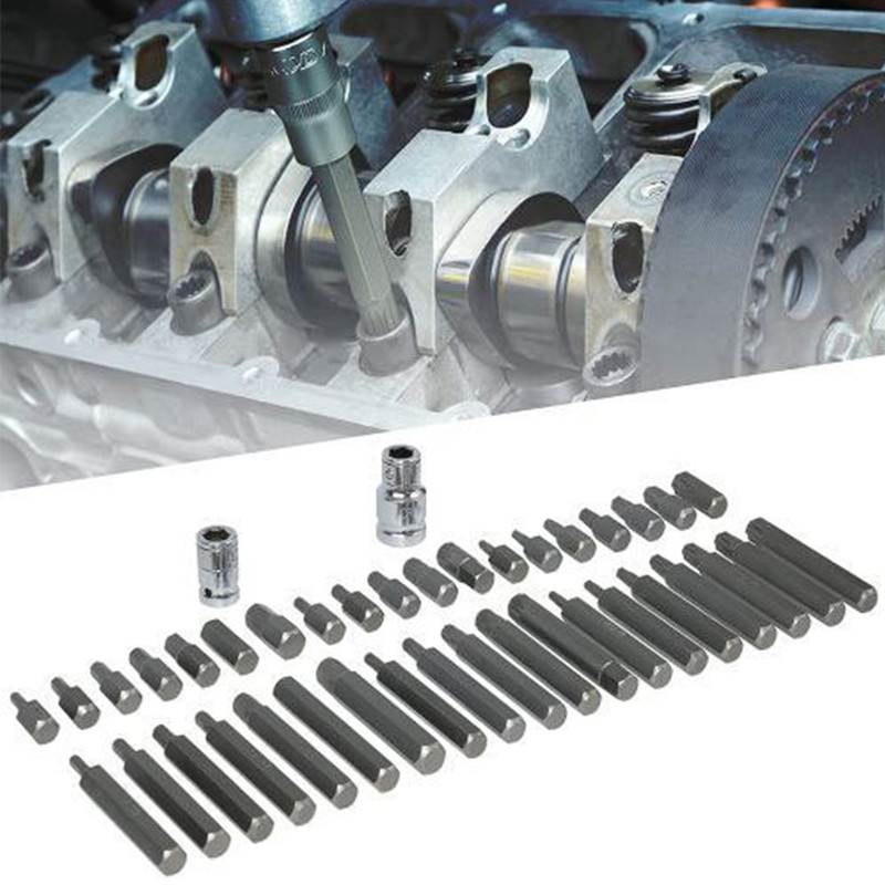 آچار بیت ستاره ای دینگشی مدل 68001 مجموعه 40 عددی