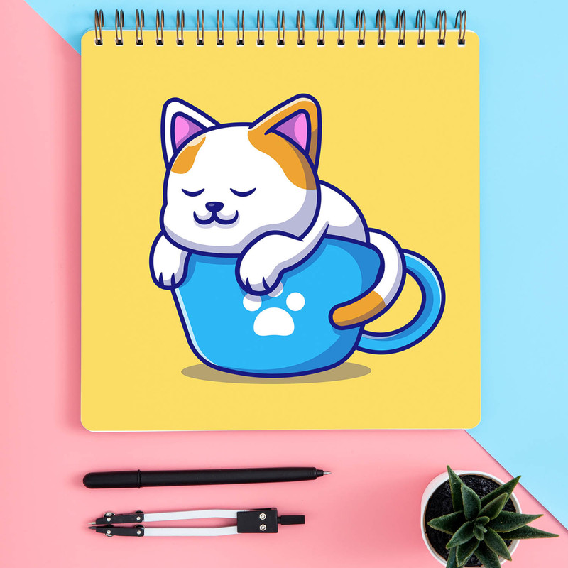 دفتر یادداشت باژیکان طرح گربه کد 2010002