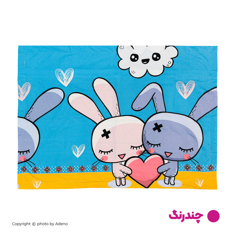 سرویس ملحفه 1 نفر 2 تکه آدنو مدل Rabbit کد MC07