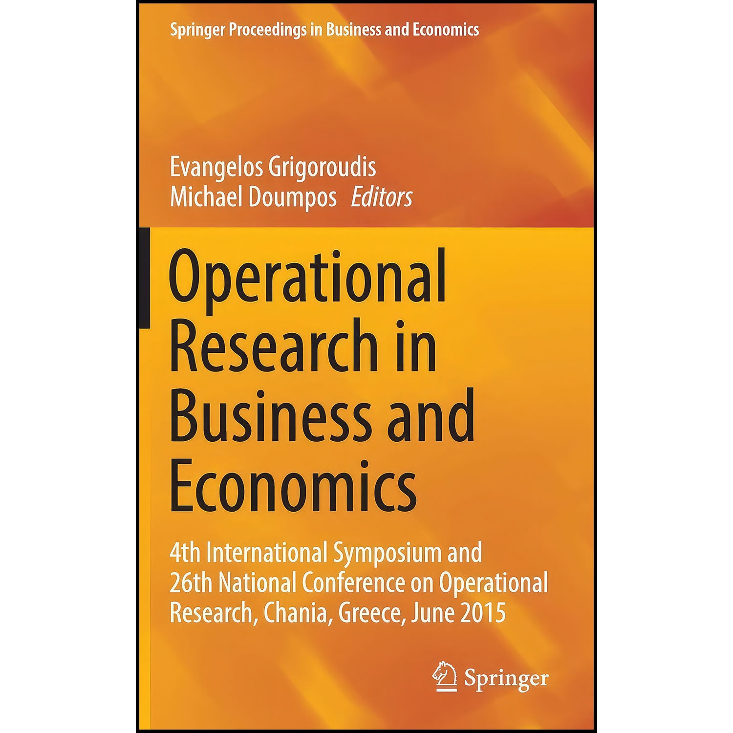 کتاب Operational Research in Business and Economics اثر جمعي از نويسندگان انتشارات Springer