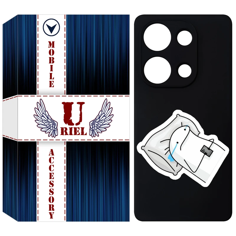 کاور یوریل مدل KSH کد 81 طرح غمگین مناسب برای گوشی موبایل شیائومی Redmi Note 14S