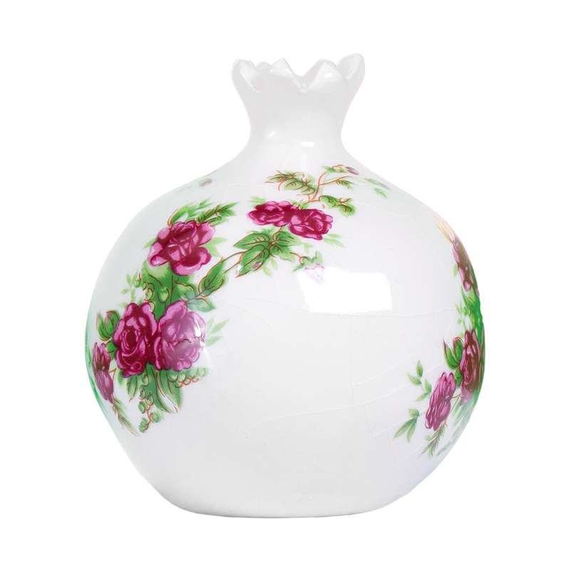 انار سفالی مدل گلدار