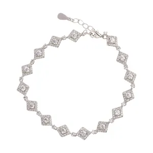 دستبند نقره زنانه مدل 101-7