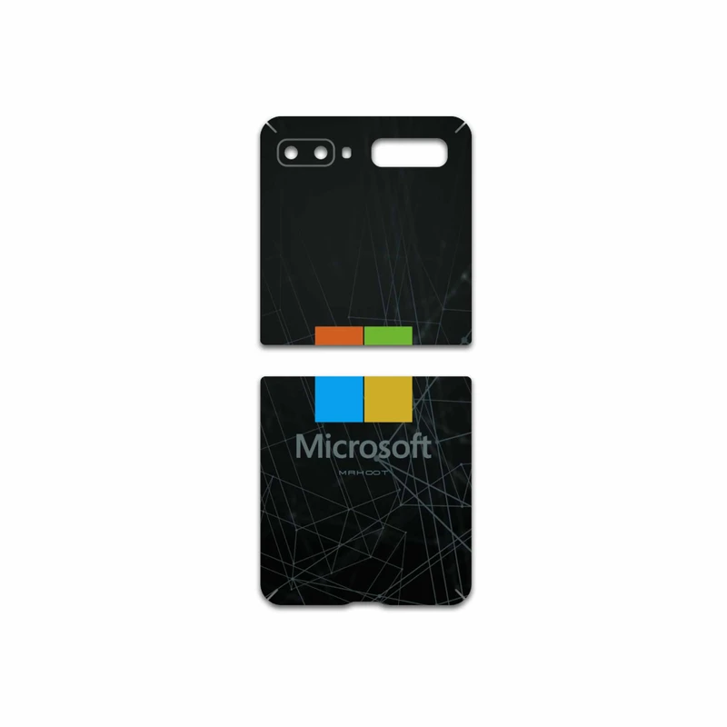 برچسب پوششی ماهوت مدل Microsoft-Logo مناسب برای گوشی موبایل سامسونگ Galaxy Z Flip