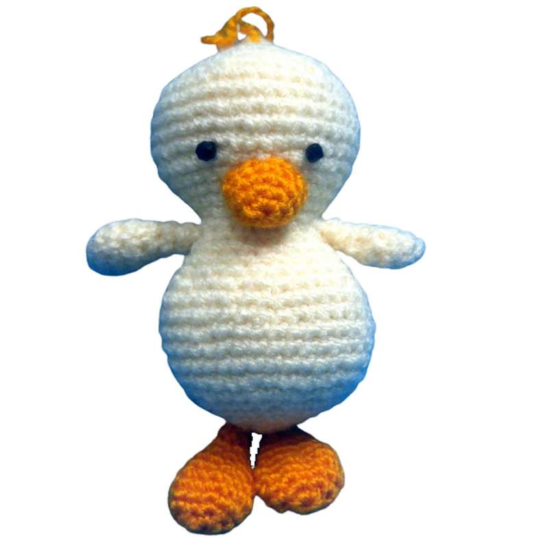 عروسک بافتنی مدل جوجه اردک کد 122