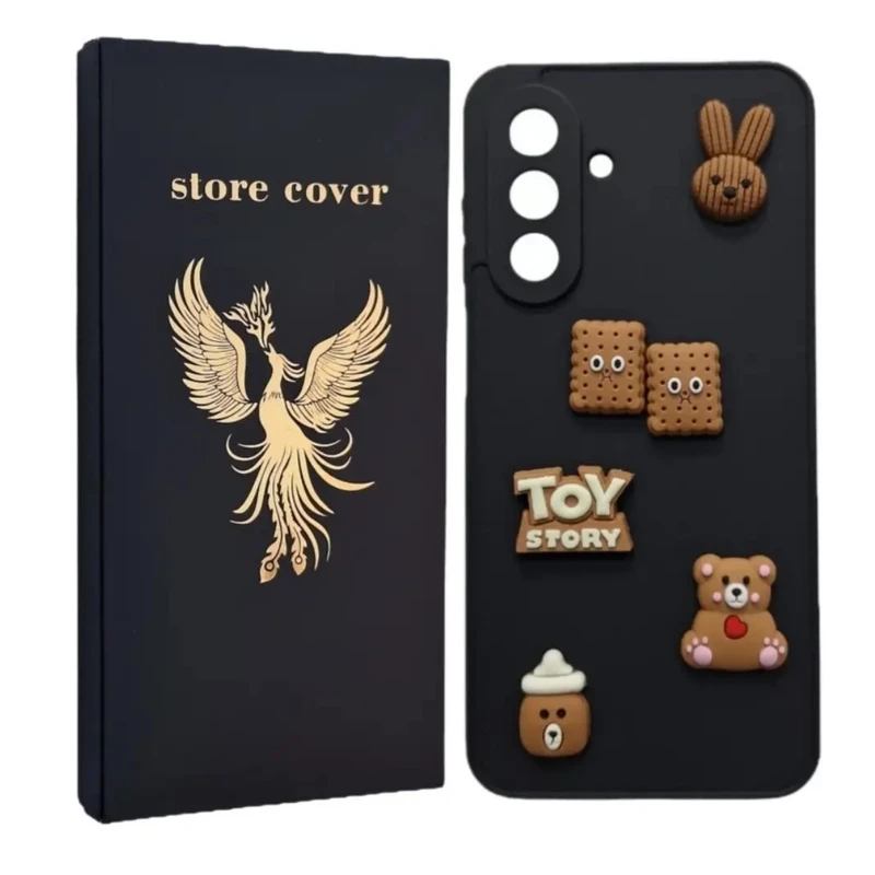 کاور استور کاور طرح توی برجسته مدل A17 مناسب برای گوشی موبایل سامسونگ Galaxy A17