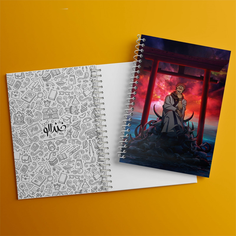 دفتر مشق 100 برگ خندالو طرح انیمه جوجوتسو کایزن کد F827