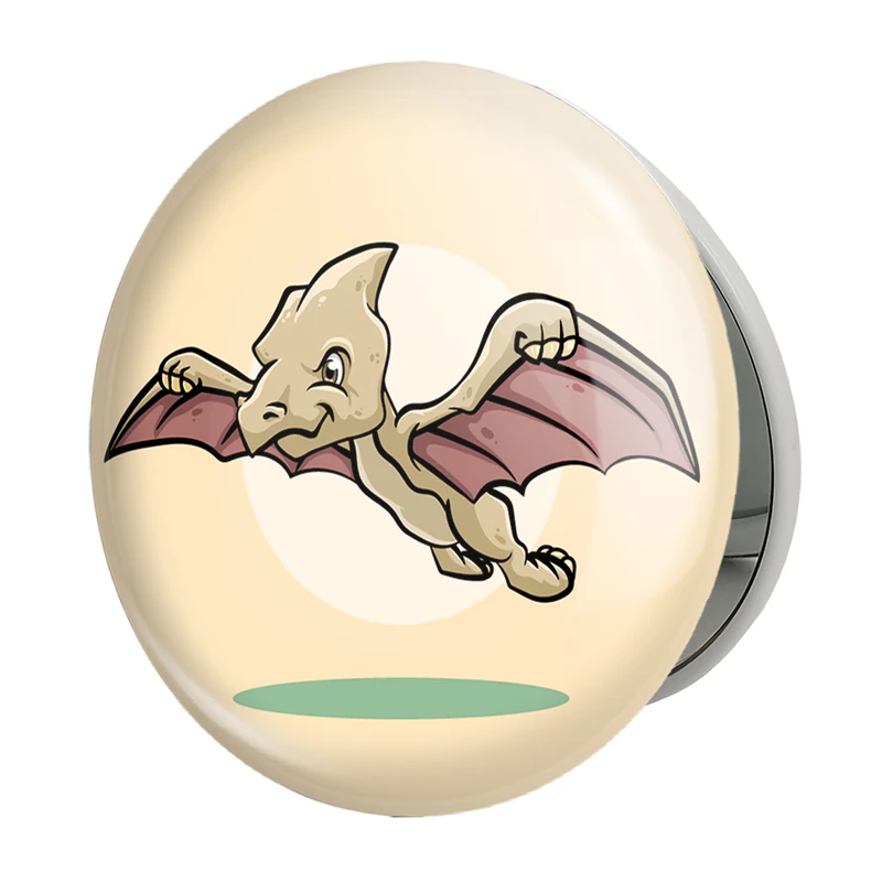 آینه جیبی خندالو طرح دایناسور بامزه مدل تاشو کد 29280