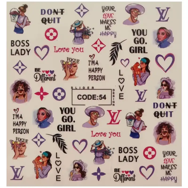 لنز ناخن مدل CODE54