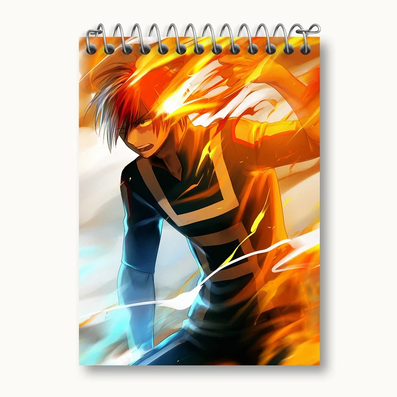 دفتر یادداشت 50 برگ خندالو مدل شوتو تودوروکی انیمه قهرمان من کد 13238