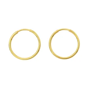 گوشواره طلا 18 عیار زنانه اِناطه گالری مدل حلقه ای پروفیل