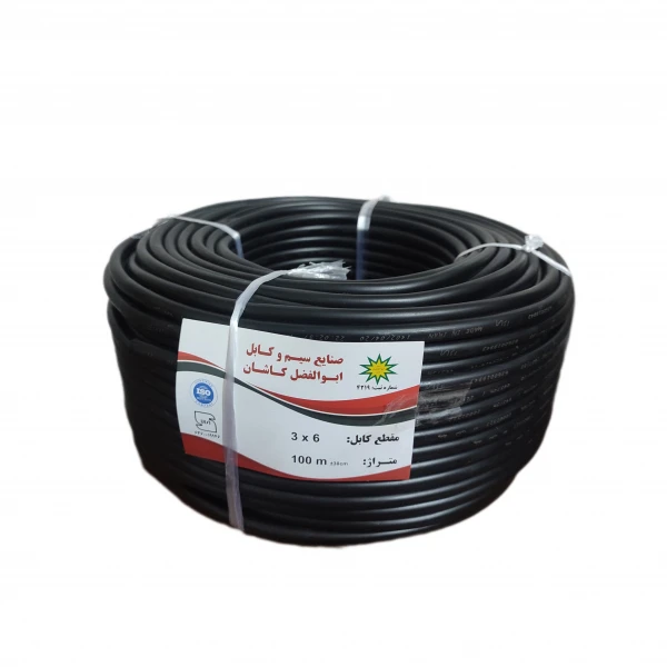 کابل برق افشان 3 در 6 سیم و کابل ابوالفضل مدل ABC016