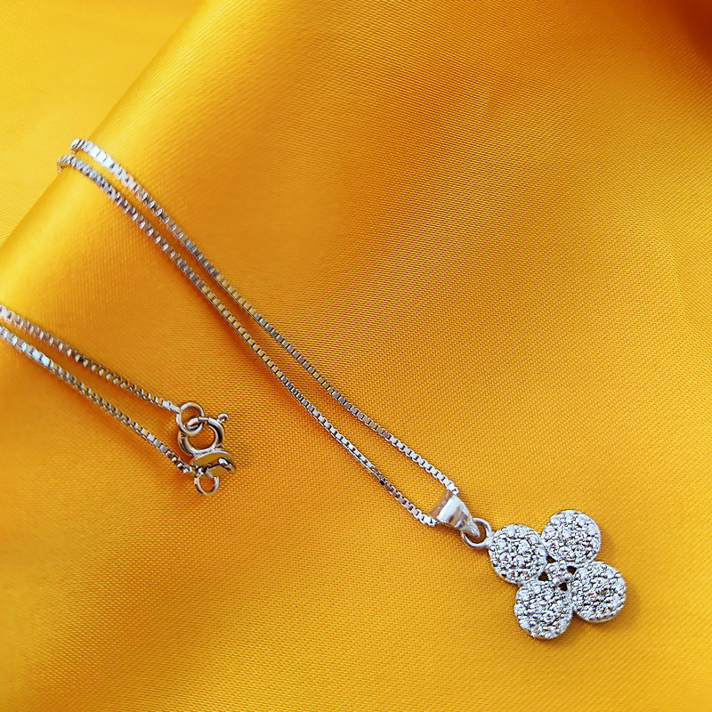 نیم ست نقره زنانه مدل گل کد NG1852