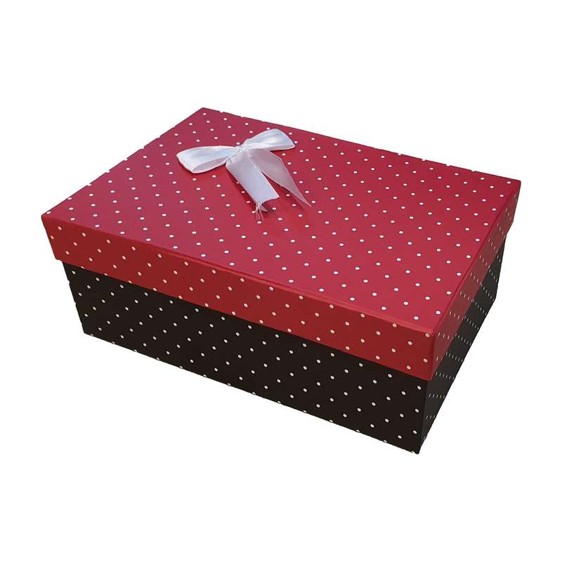 جعبه هدیه مدل خال خالی