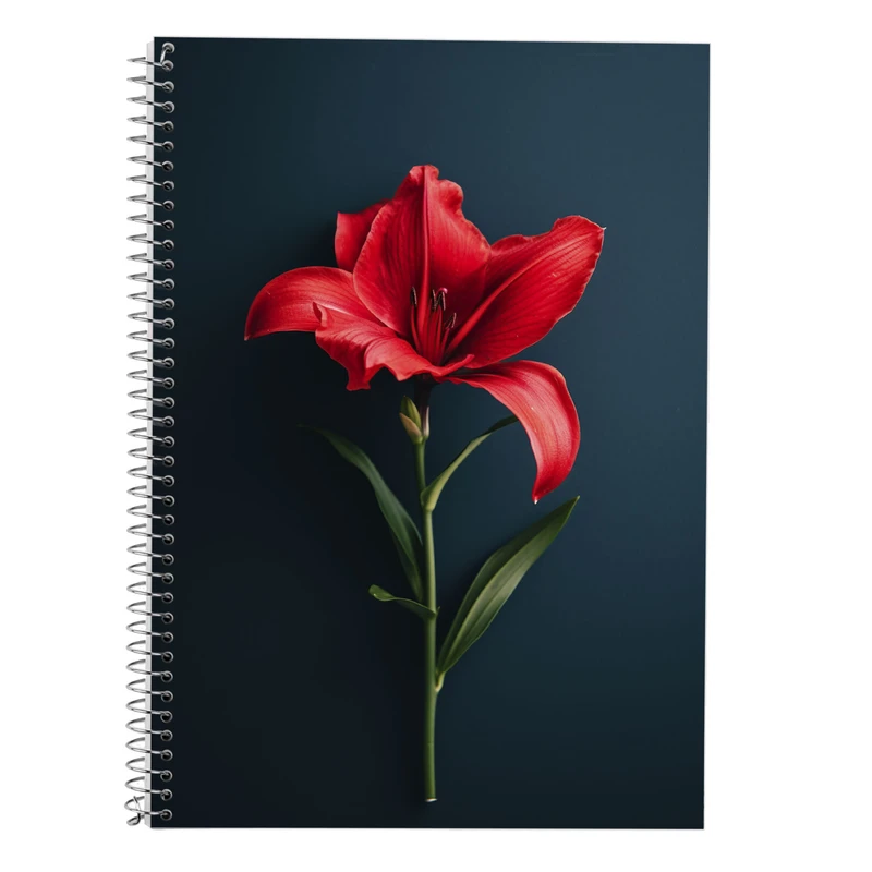 دفتر زبان 50 برگ مدوپد مدل دو خط طرح گل کد DF13926