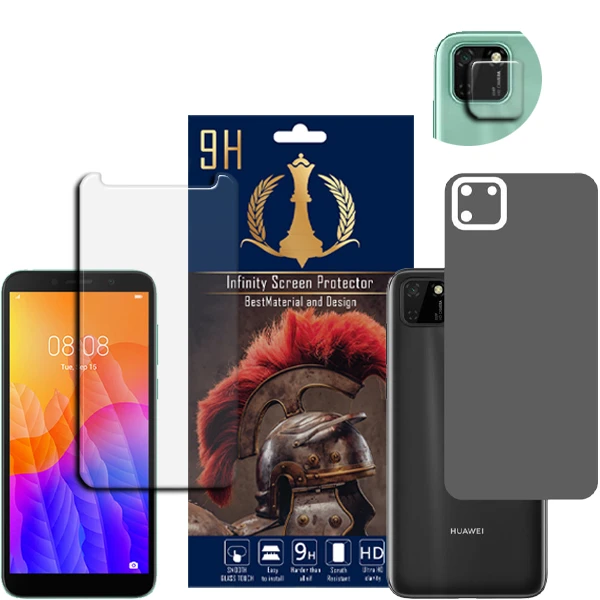 برچسب پوششی اینفینیتی مدل PRO MAX مناسب برای گوشی موبایل هوآوی Y5P به همراه محافظ صفحه نمایش و محافظ لنز دوربین