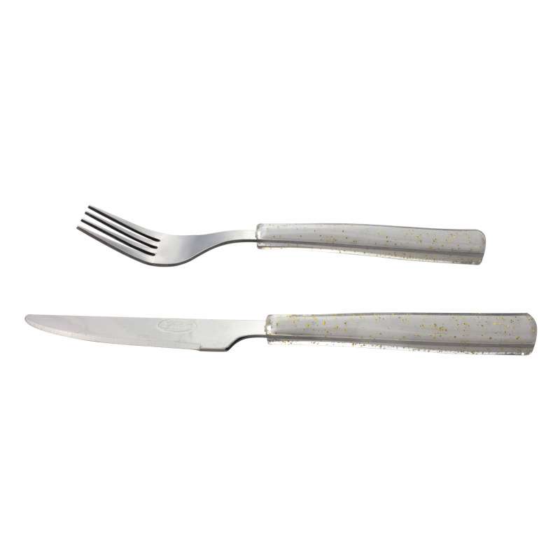 کارد و چنگال یونی هوم طرح اکلیلی مجموعه 12 عددی