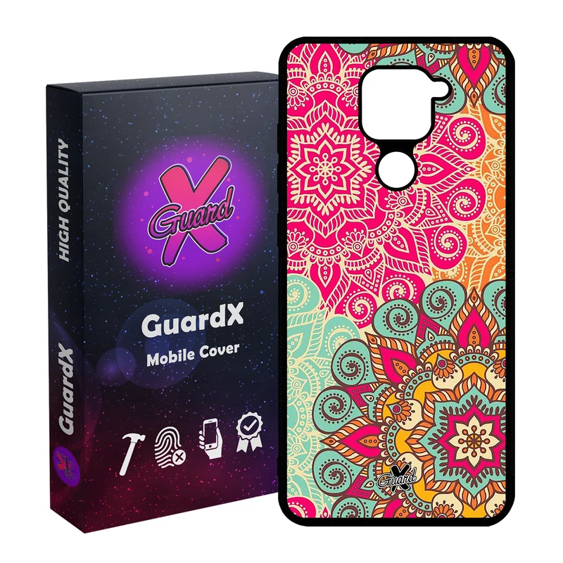کاور گارد ایکس طرح Mandala مدل Glass10214 مناسب برای گوشی موبایل شیائومی Redmi Note 9