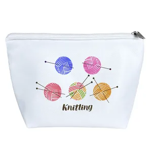 کیف لوازم آرایش دخترانه خندالو مدل بافتنی کد 1911