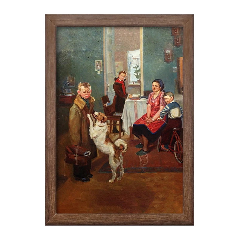 تابلو خندالو طرح نقاشی دوباره مساوی اثر فدور رشتنیکوف کد F12293