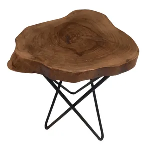 میز عسلی مدل چوب گردو مدل 8802