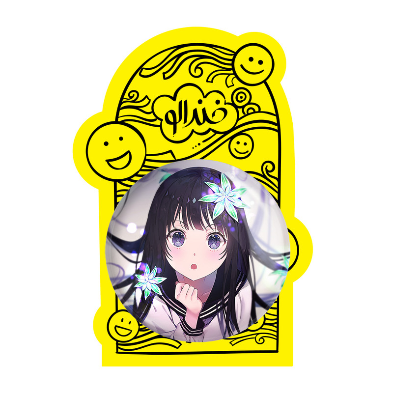آینه جیبی خندالو مدل چیتاندا انیمه هیوکا Hyouka کد 17049 آینه جیبی خندالو مدل چیتاندا انیمه هیوکا Hyouka کد 17049