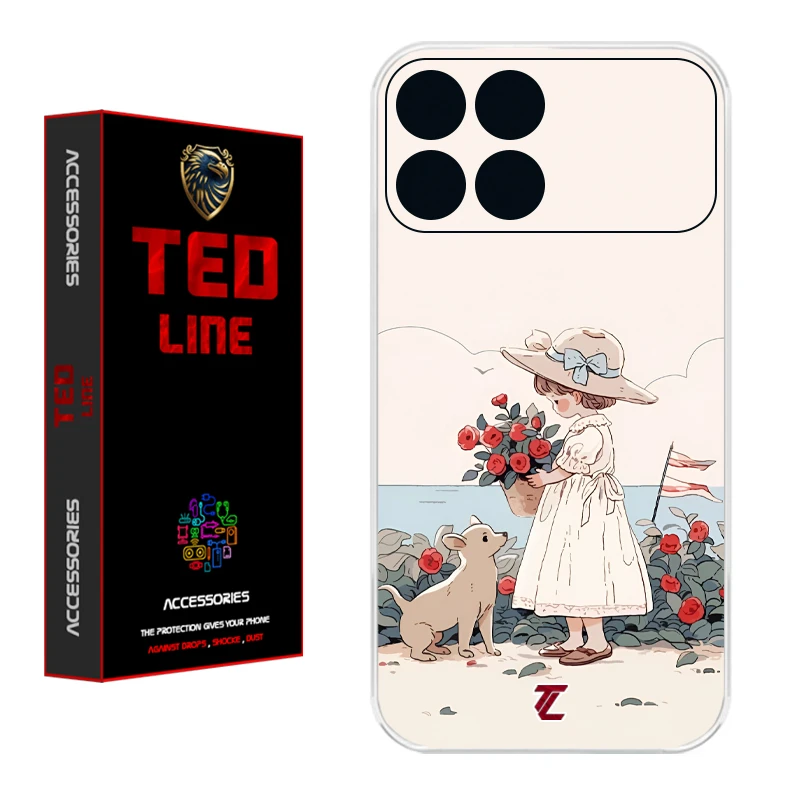 کاور تدلاین طرح دختر کد 1208 مناسب برای گوشی موبایل شیائومی Poco X6 Pro