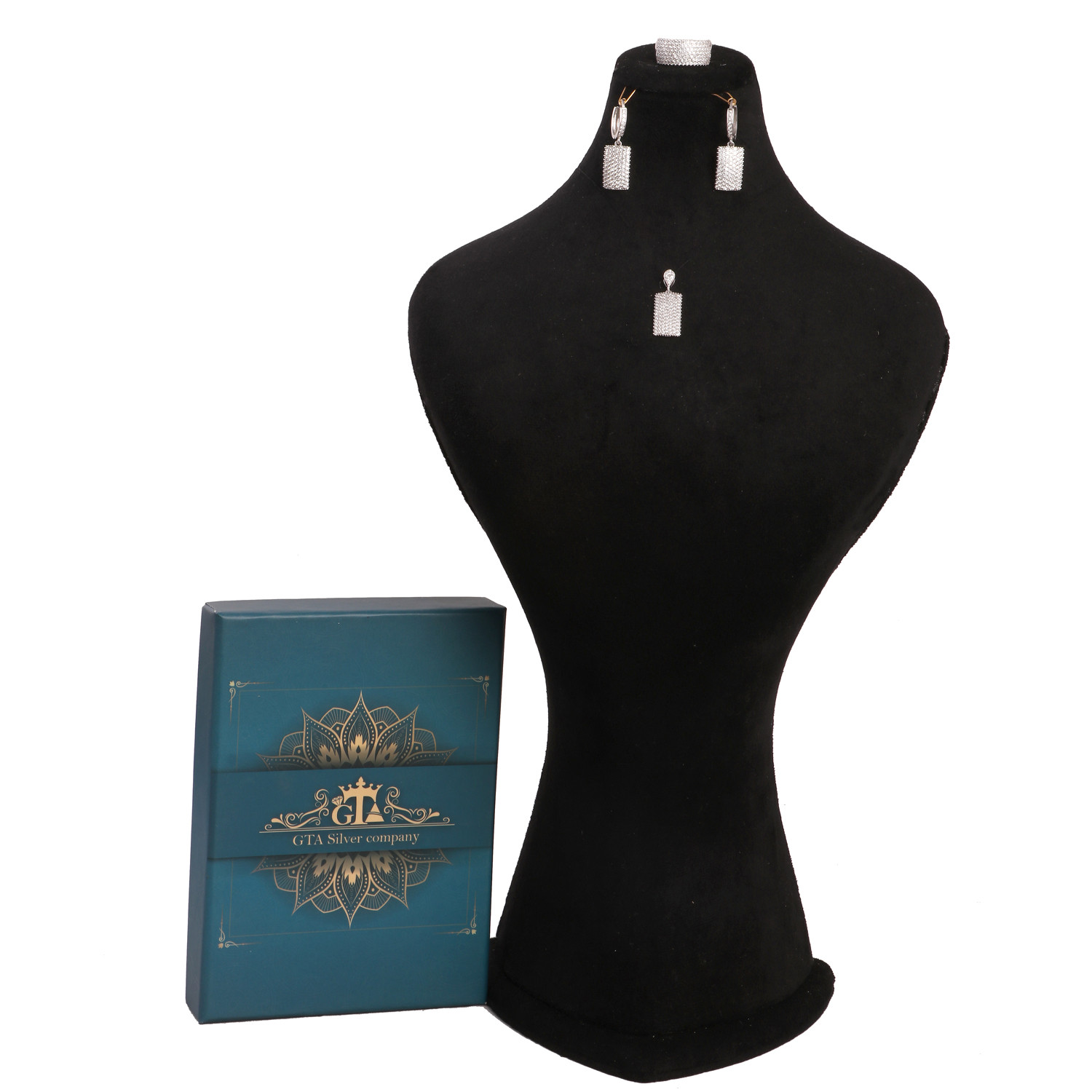 نیم ست نقره زنانه مدل GTA-192