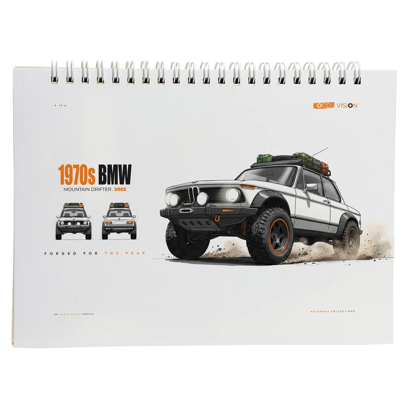 دفتر طراحی 60 برگ مدل ماشین