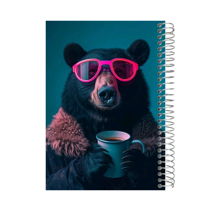 دفتر یادداشت 80 برگ نوتیوا طرح خرس استایل کد n111