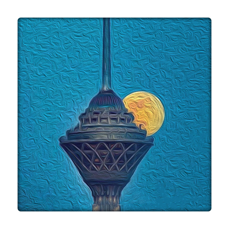 کاشی طرح برج میلاد تهران کد 0923614