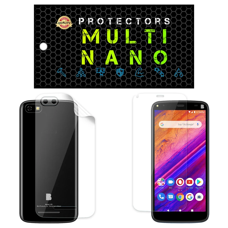 محافظ صفحه نمایش مولتی نانو مدل X-SFT مناسب برای گوشی موبایل بلو G5 به همراه محافظ پشت