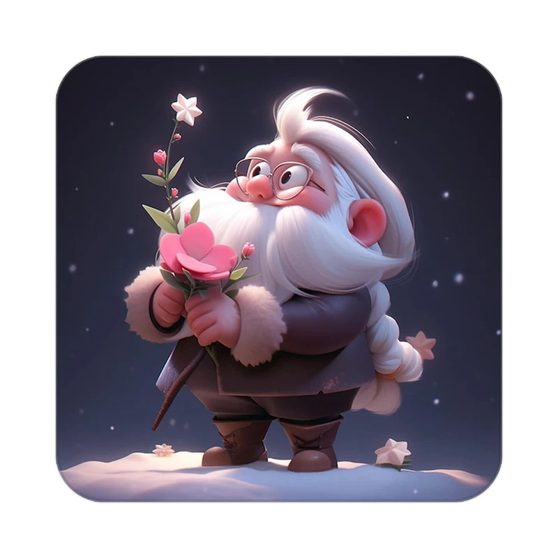 زیر لیوانی کاکتی طرح گل مدل mp18707