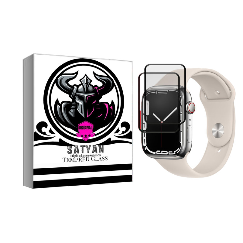  محافظ صفحه نمایش ساتیان گلس مدل PMMA مناسب برای اپل واچ Watch 40mm Series5 Aluminum بسته دوعددی