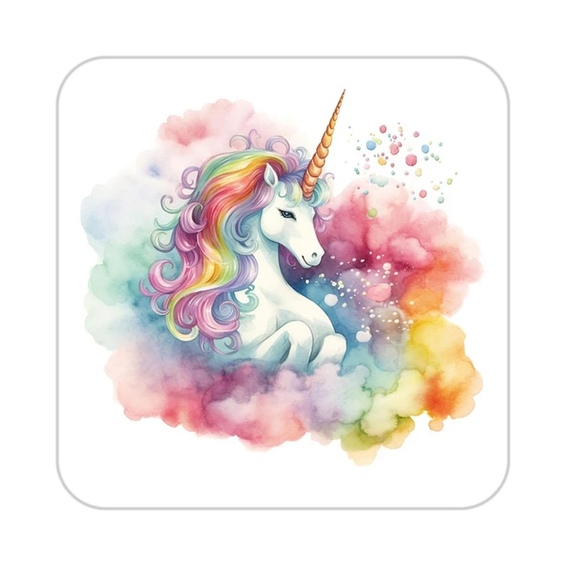 زیر لیوانی کاکتی طرح اسب تک شاخ و یونیکورن مدل mp33200