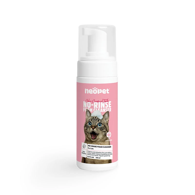 فوم گربه نئوپت مدل No-Rinse Foam Cleanser پاک‌کننده بدون نیاز به آبکشی حجم 150 میلی‌لیتر