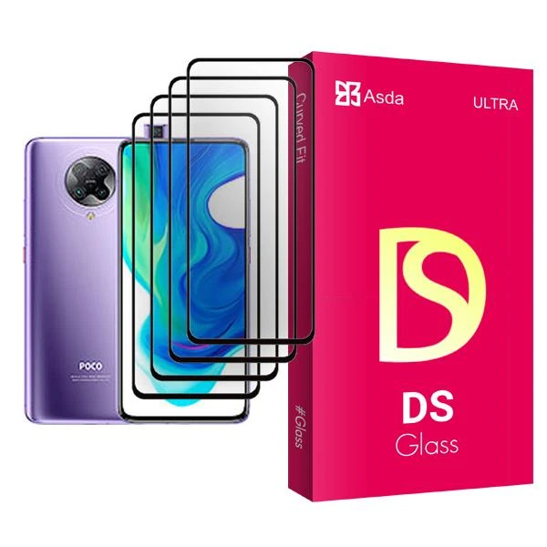 محافظ صفحه نمایش آسدا مدل DS Glass MIX004 مناسب برای گوشی موبایل شیائومی Poco F2 Pro بسته چهار عددی