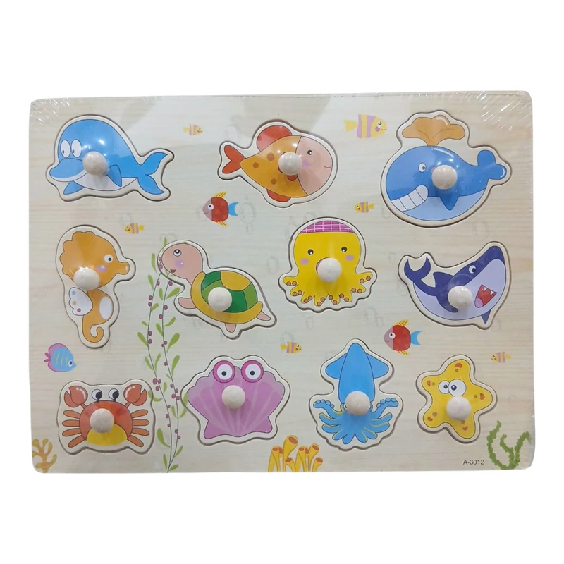 پازل آموزشی مدل جورچین برشی طرح دریایی کد 3012