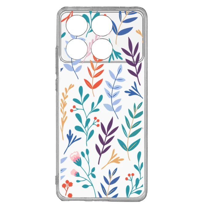 کاور طرح Tiny Leaves مناسب برای گوشی موبایل شیائومی  Poco X6 Pro 