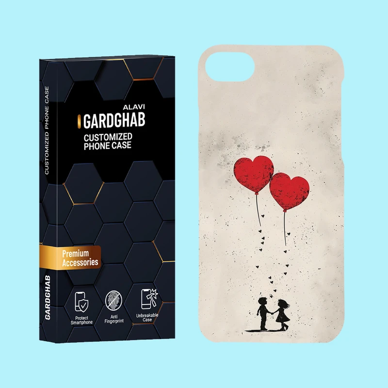 کاور گارد قاب علوی مدل عاشقانه مناسب برای گوشی موبایل اپل iPhone 7 / iPhone 8 / iPhone SE 2022 / iPhone SE 2020