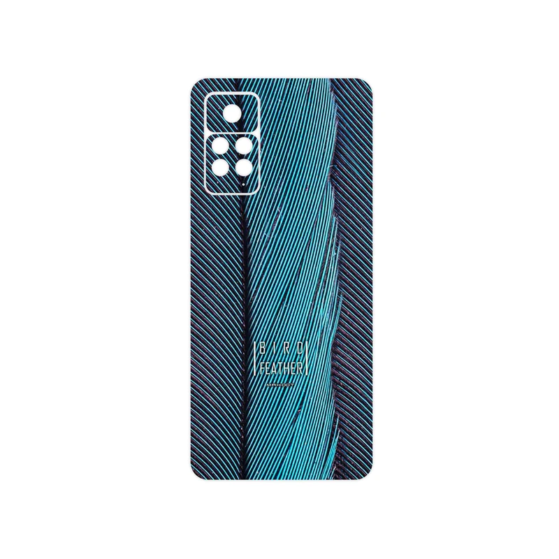 برچسب پوششی ماهوت مدل Turquoise feathers مناسب برای گوشی موبایل شیائومی Redmi Note 11 Pro