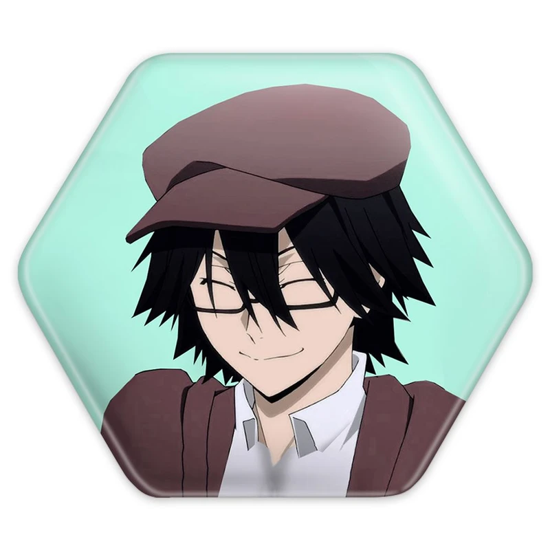 پیکسل خندالو طرح رامپو سان انیمه سگ های ولگرد بانگو مدل شش ضلعی کد 15653